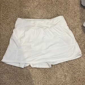 Lululemon Athletica White Skorts Lightweight Athletic Wear